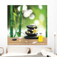 Vector Beautiful Spa Composition with Zen Stones Wall Mural