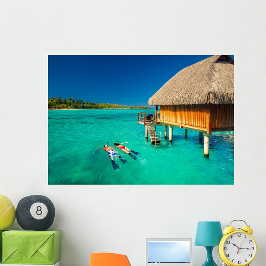snorkling tropical lagoon Wall Mural
