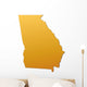 Orange Georgia map Wall Decal