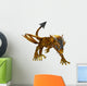 Yellow Fantasy Dragon Wall Decal