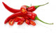 red chilly peppers with slices isolated on the white background Wall Decal