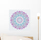 Abstract Colorful Flower Round Vector Ornament Wall Decal
