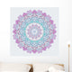 Abstract Colorful Flower Round Vector Ornament Wall Decal