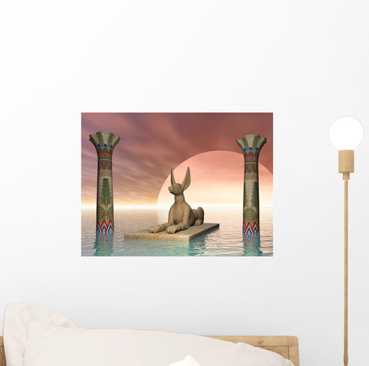 Egyptian Jackal God Wall Decal