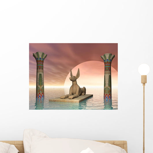 Egyptian Jackal God Wall Decal