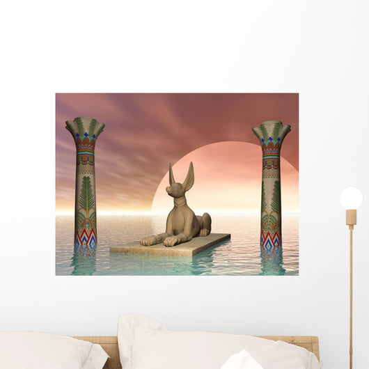 Egyptian Jackal God Wall Decal