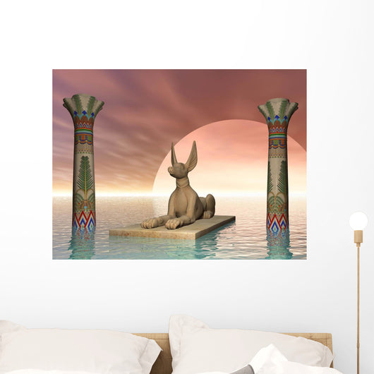 Egyptian Jackal God Wall Decal