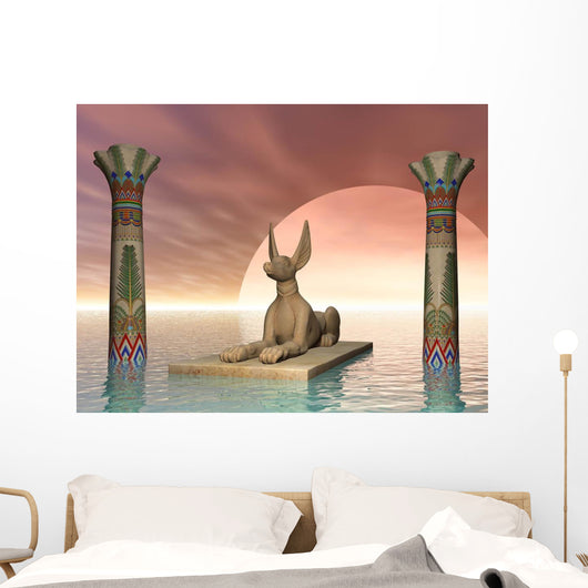 Egyptian Jackal God Wall Decal