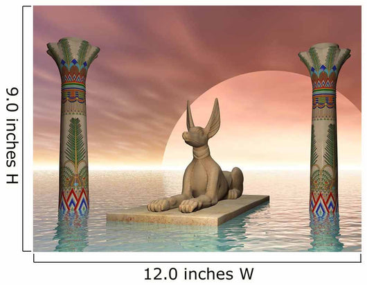 Egyptian Jackal God Wall Decal