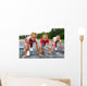 girls starting to run on track Wall Mural