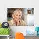 Happy senior woman portrait Wall Mural