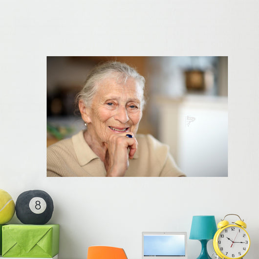Happy senior woman portrait Wall Mural