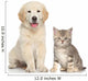 Cat and dog together Wall Decal