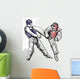 TaeKwon-Do. Hand drawn (calligraphic and grunge) vector Wall Decal