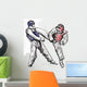 TaeKwon-Do. Hand drawn (calligraphic and grunge) vector Wall Decal