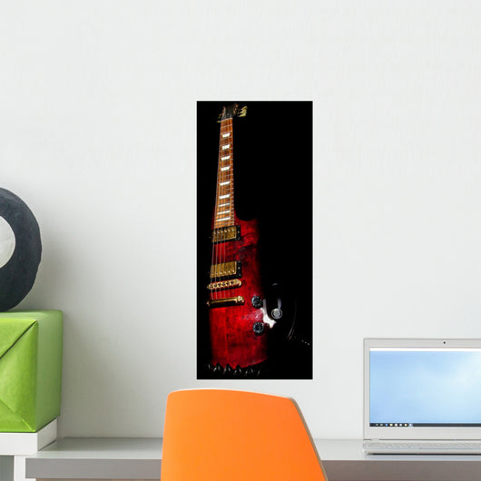 Standing Guitar Wall Mural