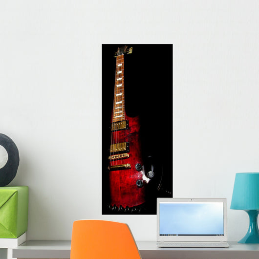 Standing Guitar Wall Mural