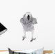 African Grey Parrot, Isolated on White Background Wall Decal