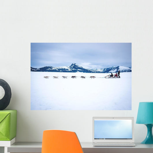 Tourists Are Pulled Dog Wall Decal