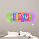 Welcome Colorful Background Banner Wall Mural
