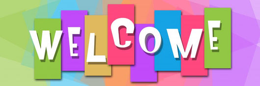 Welcome Colorful Background Banner Wall Mural