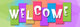 Welcome Colorful Background Banner Wall Mural