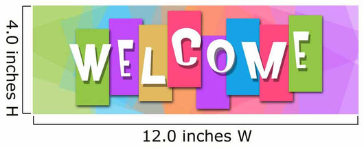 Welcome Colorful Background Banner Wall Mural