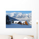 Chalets in Mountains Wall Mural