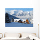 Chalets in Mountains Wall Mural
