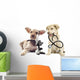 Puppy and Microscope Wall Decal