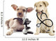 Puppy and Microscope Wall Decal