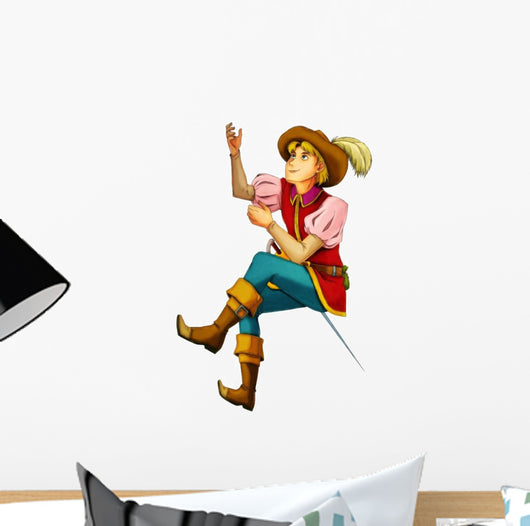 Fairytale Cartoon Character Bard Wall Decal