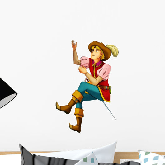 Fairytale Cartoon Character Bard Wall Decal