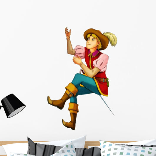 Fairytale Cartoon Character Bard Wall Decal