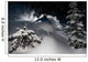 Skier go down powder snow Wall Mural