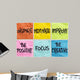inspire, motivate, improve notes Wall Mural