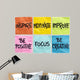 inspire, motivate, improve notes Wall Mural