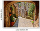 Arched Cobblestone Street Tuscan Wall Mural