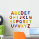 Primary Colors Alphabet Wall Decal
