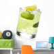 Classic margarita cocktail with salty rim Wall Decal