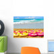 Flip Flops on Boardwalk Wall Mural