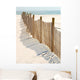 Dune Fence on Beach Wall Mural