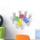 Mega Team.The dude x 8 holding disassembled puzzle pieces. Wall Decal