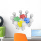 Mega Team.The dude x 8 holding disassembled puzzle pieces. Wall Decal