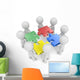 Mega Team.The dude x 8 holding disassembled puzzle pieces. Wall Decal