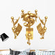 Accounting Team With Golden Calculators Dollar Symbol Wall Decal