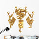 Accounting Team With Golden Calculators Dollar Symbol Wall Decal