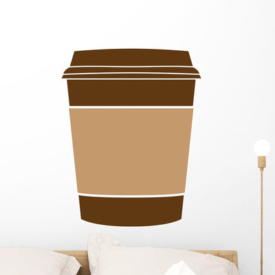 Coffee Cup Vector shown on a wall
