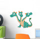 Cute Three Headed Dragon Wall Decal