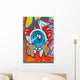 Colorful Eye Graffiti Wall Mural